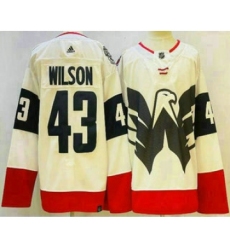 Men's Washington Capitals #43 Tom Wilson White 2023 Stadium Series Stitched Jersey