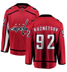 Men's Washington Capitals #92 Evgeny Kuznetsov Fanatics Branded Red Home Breakaway NHL Jersey