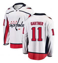 Youth Washington Capitals #11 Mike Gartner Fanatics Branded White Away Breakaway NHL Jersey