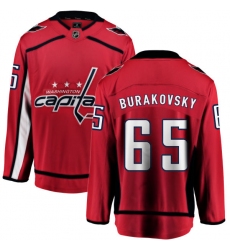 Youth Washington Capitals #65 Andre Burakovsky Fanatics Branded Red Home Breakaway NHL Jersey