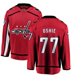 Men's Washington Capitals #77 T.J. Oshie Fanatics Branded Red Home Breakaway NHL Jersey