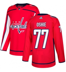 Youth Adidas Washington Capitals #77 T.J. Oshie Authentic Red Home NHL Jersey