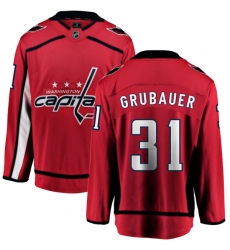 Youth Washington Capitals #31 Philipp Grubauer Fanatics Branded Red Home Breakaway NHL Jersey