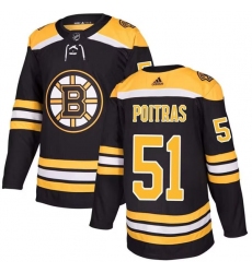 Men's Boston Bruins #51 Matt Poitras Black Stitched Jersey