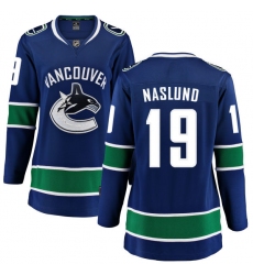 Women's Vancouver Canucks #19 Markus Naslund Fanatics Branded Blue Home Breakaway NHL Jersey