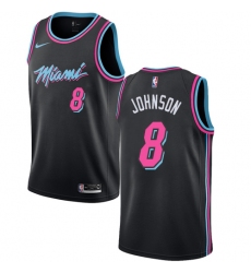 Women's Nike Miami Heat #8 Tyler Johnson Swingman Black NBA Jersey - City Edition