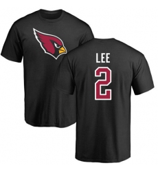 NFL Nike Arizona Cardinals #2 Andy Lee Black Name & Number Logo T-Shirt