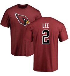 NFL Nike Arizona Cardinals #2 Andy Lee Maroon Name & Number Logo Personalized T-Shirt