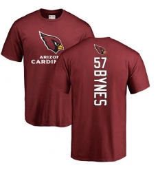 NFL Nike Arizona Cardinals #57 Josh Bynes Maroon Backer T-Shirt