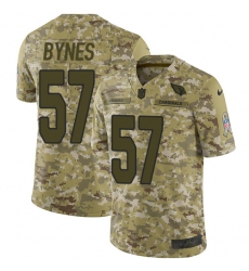 Youth Nike Arizona Cardinals #57 Josh Bynes Limited Camo 2018 Salute to Service NFL Jersey