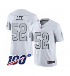 Youth Oakland Raiders #52 Marquel Lee Limited White Rush Vapor Untouchable 100th Season Football Jersey