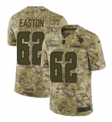 Youth Nike Minnesota Vikings #62 Nick Easton Limited Camo 2018 Salute to Service NFL Jersey