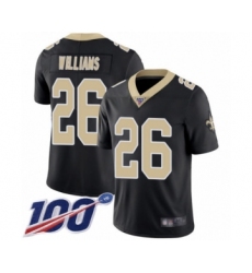 Men's New Orleans Saints #26 P.J. Williams Black Team Color Vapor Untouchable Limited Player 100th Season Football Jersey