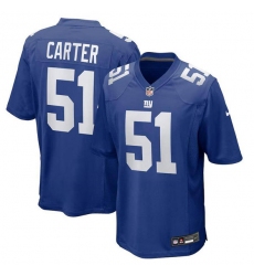 Men's New York Giants #51 Abdul Carter Royal 2025 First Round Pick Football Stitched Game Jersey