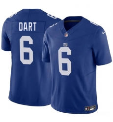 Youth New York Giants #6 Jaxson Dart Blue 2025 Draft F.U.S.E. Vapor Untouchable Limited Stitched Jersey