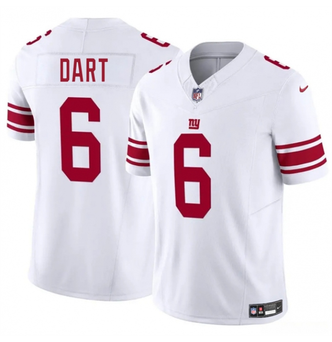 Youth New York Giants #6 Jaxson Dart White 2025 Draft F.U.S.E. Vapor Untouchable Limited Stitched Jersey
