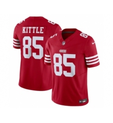 Men's San Francisco 49ers #85 George Kittle Red 2023 F.U.S.E. Vapor Untouchable Limited Stitched Football Jersey