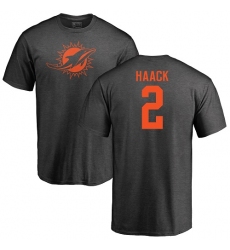 NFL Nike Miami Dolphins #2 Matt Haack Ash One Color T-Shirt