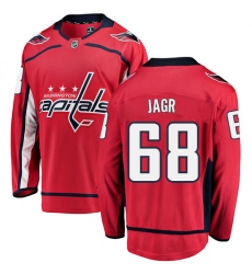 Men's Washington Capitals #68 Jaromir Jagr Fanatics Branded Red Home Breakaway NHL Jersey