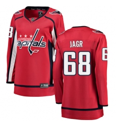 Women's Washington Capitals #68 Jaromir Jagr Fanatics Branded Red Home Breakaway NHL Jersey