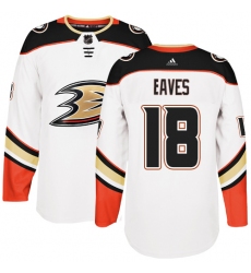 Youth Adidas Anaheim Ducks #18 Patrick Eaves Authentic White Away NHL Jersey