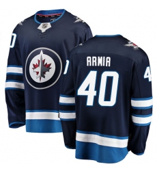 Youth Winnipeg Jets #40 Joel Armia Fanatics Branded Navy Blue Home Breakaway NHL Jersey