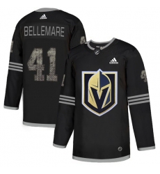 Men's Adidas Vegas Golden Knights #41 Pierre-Edouard Bellemare Black Authentic Classic Stitched NHL Jersey