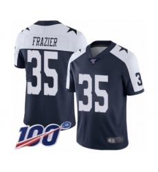 Men's Dallas Cowboys #35 Kavon Frazier Navy Blue Throwback Alternate Vapor Untouchable Limited Player 100th Season Football Jersey