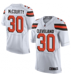 Men's Nike Cleveland Browns #30 Jason McCourty Elite White NFL Jersey