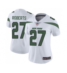 Women's New York Jets #27 Darryl Roberts White Vapor Untouchable Limited Player Football Jersey