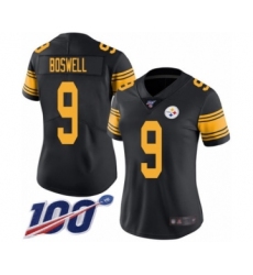 Women's Pittsburgh Steelers #9 Chris Boswell Limited Black Rush Vapor Untouchable 100th Season Football Jersey