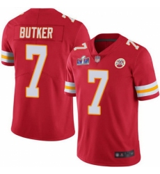 Men's Kansas City Chiefs #7 Harrison Butker Red 2023 F U S E Vapor Untouchable Limited Stitched 2024 Super Bowl LVIII Jersey