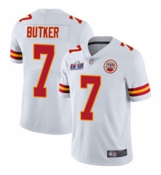 Men's Kansas City Chiefs #7 Harrison Butker White 2023 F U S E Vapor Untouchable Limited Stitched 2024 Super Bowl LVIII Jersey