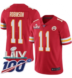 Youth Kansas City Chiefs #11 Demarcus Robinson Red Super Bowl LIV 2020 Team Color Stitched Vapor Untouchable Limited Jersey