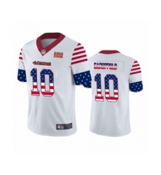 Men's San Francisco 49ers #10 Jimmy Garoppolo White Independence Day Limited Football Jersey