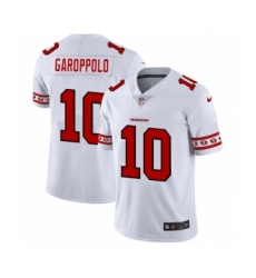 Men's San Francisco 49ers #10 Jimmy Garoppolo White Team Logo Cool Edition Jersey