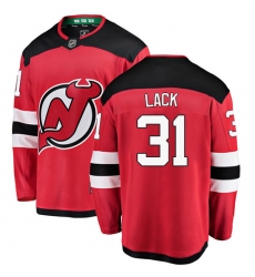 Youth New Jersey Devils #31 Eddie Lack Fanatics Branded Red Home Breakaway NHL Jersey