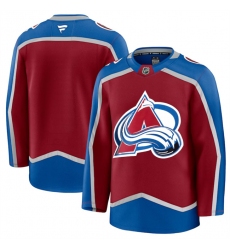 Men's Colorado Avalanche Blank Burgundy 2024-25 Home Stitched Jersey