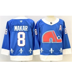 Men's Colorado Avalanche #8 Cale Makar Blue 2025-26 With A Alternate Stitched Jersey