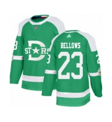 Youth Dallas Stars #28 Stephen Johns Authentic Green 2020 Winter Classic Hockey Jersey