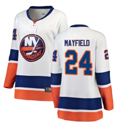 Women's New York Islanders #24 Scott Mayfield Fanatics Branded White Away Breakaway NHL Jersey