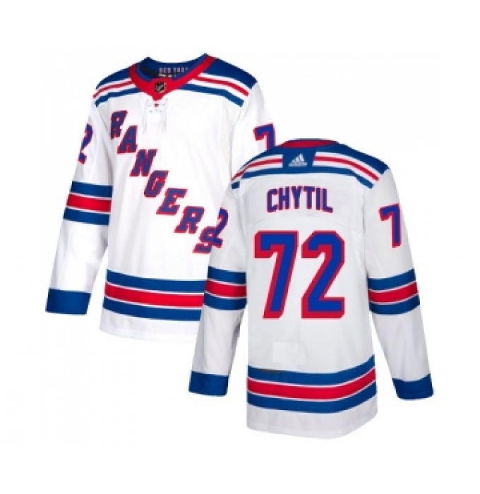 Men's New York Rangers #72 Filip Chytil White Stitched Adidas Jersey