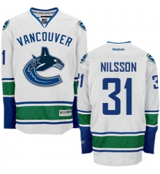 Women's Reebok Vancouver Canucks #31 Anders Nilsson Authentic White Away NHL Jersey