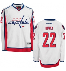 Men's Reebok Washington Capitals #22 Madison Bowey Authentic White Away NHL Jersey