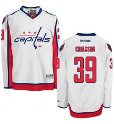 Women's Reebok Washington Capitals #39 Alex Chiasson Authentic White Away NHL Jersey