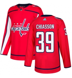 Youth Adidas Washington Capitals #39 Alex Chiasson Authentic Red Home NHL Jersey