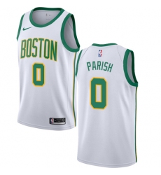 Youth Nike Boston Celtics #0 Robert Parish Swingman White NBA Jersey - City Edition