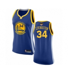 Women's Golden State Warriors #34 Shaun Livingston Swingman Royal Blue 2019 Basketball Finals Bound Basketball Jersey - Icon Edition
