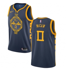 Women's Nike Golden State Warriors #0 Patrick McCaw Swingman Navy Blue NBA Jersey - City Edition