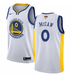 Youth Nike Golden State Warriors #0 Patrick McCaw Swingman White Home 2018 NBA Finals Bound NBA Jersey - Association Edition